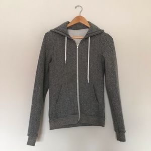 American Apparel Salt & Pepper zip up
